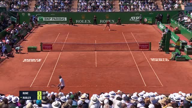 Monte Carlo - Rublev renverse Rune et s'offre son premier Masters 1000