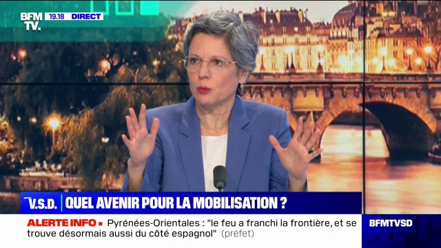 Sandrine Rousseau (EELV-Nupes), à propos d'Emmanuel Macron: Il n'y a pas deux camps, il y a un homme seul contre son peuple