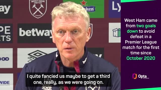 Moyes 'fancied' a West Ham winner against Arsenal
