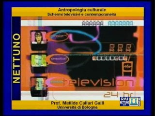 Antropologia culturale - Lez 12 - Schermi televisivi e contemporaneità