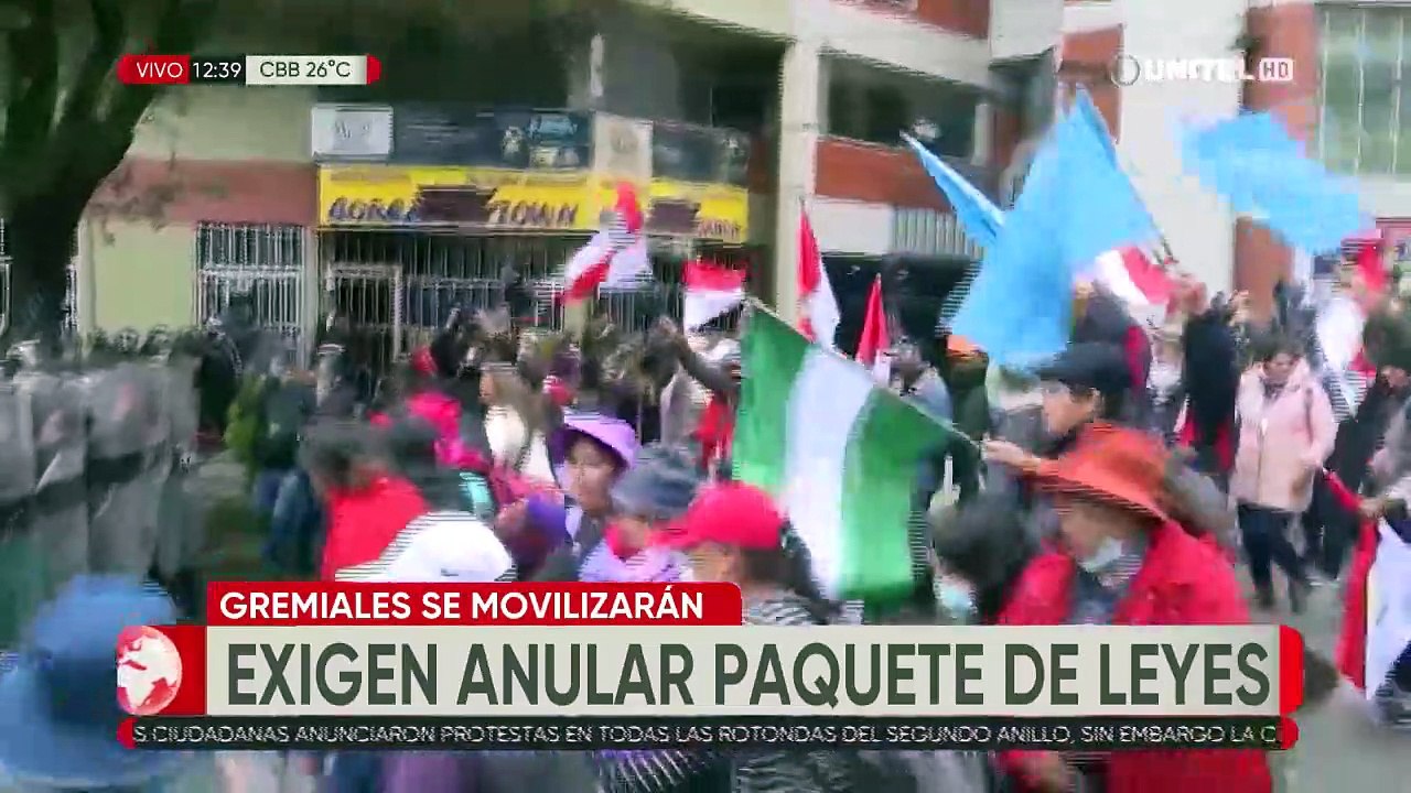 Gremiales confirman marcha del martes contra "paquetazo de leyes"