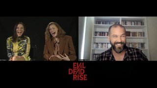 Alyssa Sutherland and Lily Sullivan on Evil Dead Rise