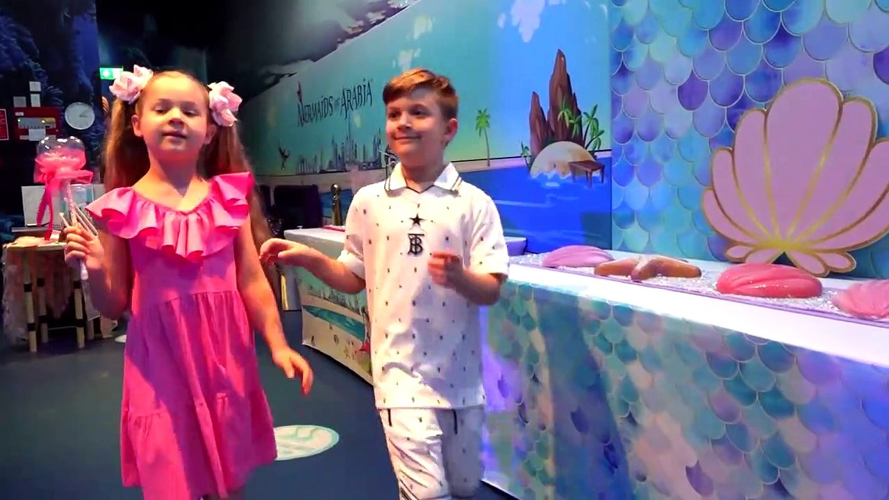 Diana and Roma visited Mermaids of Arabia in Dubai. Magical Mermaid & Pirate transformation!