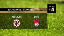 TOP 14 - Essai de Ethan DUMORTIER (LOU) - Stade Toulousain - LOU Rugby - Saison 2022-2023