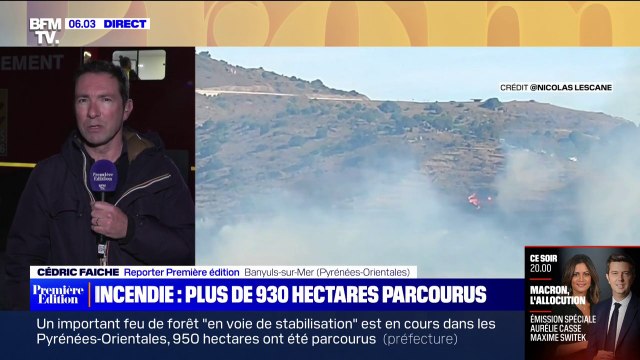 Incendie dans les Pyrénées-Orientales: le feu est désormais maîtrisé