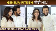 Genelia Dsouza & Ritesh Deshmukh Looks Perfect CoupleAt Baba Siddique Iftar Party
