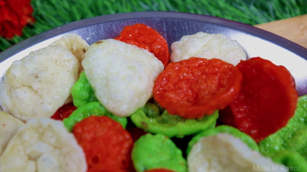 चावल का तिलोरी/पापड़ रेसीपी/कचरी या कुडलई बनाने की विधि | rice wafers/Chawal ka Tilori/Rice papad