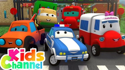 Finger Family Song - Road Rangers Car Cartoon Videos From Kids Channel