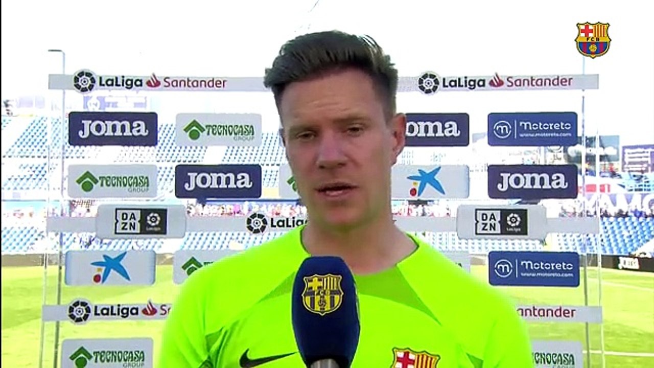 Ter Stegen, en zona mixta tras el Getafe-FC Barcelona de este domingo