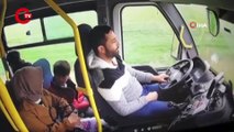 Otobüs şoförü uyuyakaldı, yolcular ölümden döndü