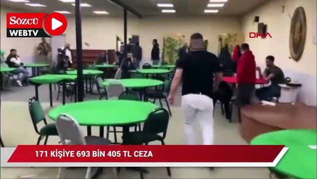 Kumar operasyonunda 171 kişiye 693 bin 405 TL ceza