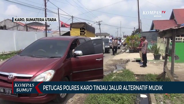 Polres Tanah Karo Tinjau Jalur Alternatif Berastagi - Medan