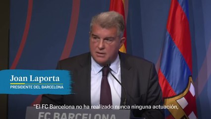 Laporta: "El Barcelona no ha hecho nada para alterar la competición"