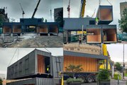 Sheffield Headlines 17 April: Boxes of condemned Container Park replaced with work crew cabins ahead of £18m renovations