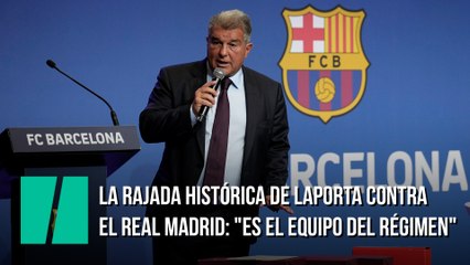 Laporta habla de cómo el Real Madrid ha sido favorecido históricamente por el cuerpo arbitral