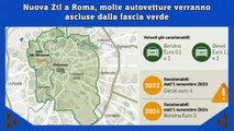 Nuova Ztl a Roma, molte autovetture verranno ascluse dalla fascia verde