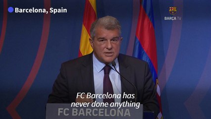Barcelona's Laporta denies paying refs 'to obtain advantage'