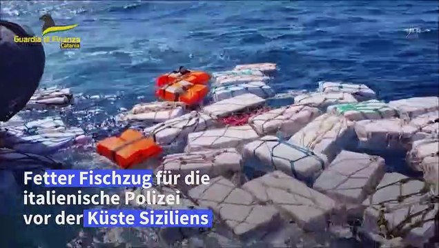 Kokain für 400 Millionen Euro vor Sizilien aufgefischt