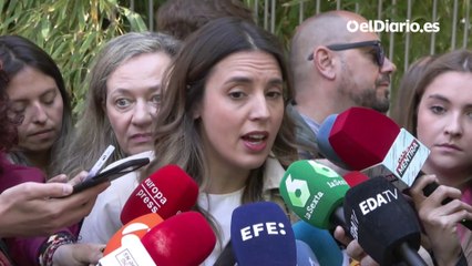 Irene Montero: “Es muy preocupante que Yolanda refuerce la idea de que Podemos y Sumar no vayamos juntos”