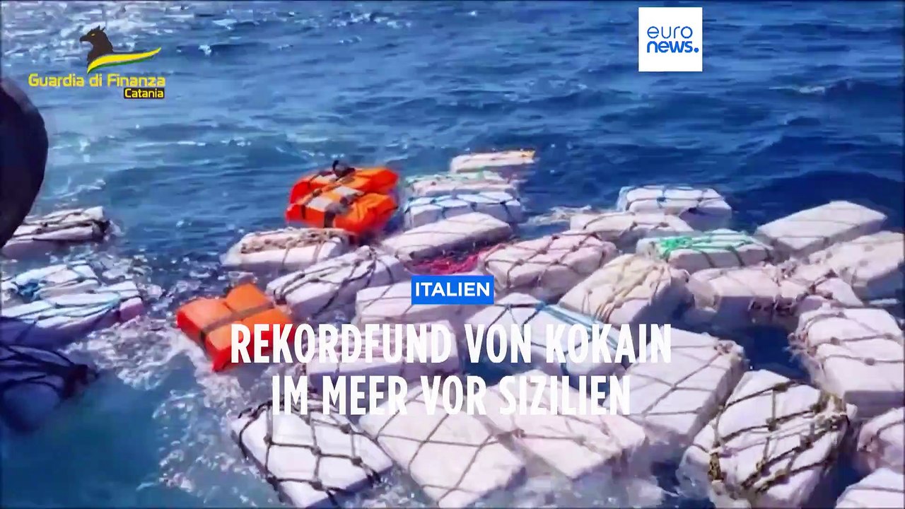 Kokain für 400 Mio Euro im Meer vor Sizilein gefunden
