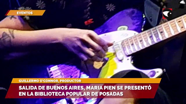 Salida de Buenos Aires, Maria Pien se presentó en la biblioteca popular de Posadas