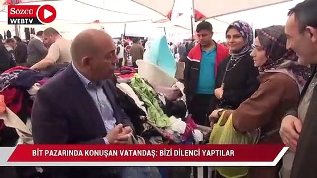 Bit pazarında konuşan vatandaş: 'Bizi dilenci yaptılar artık'