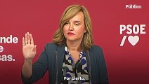 Pilar Alegría, portavoz del PSOE: 