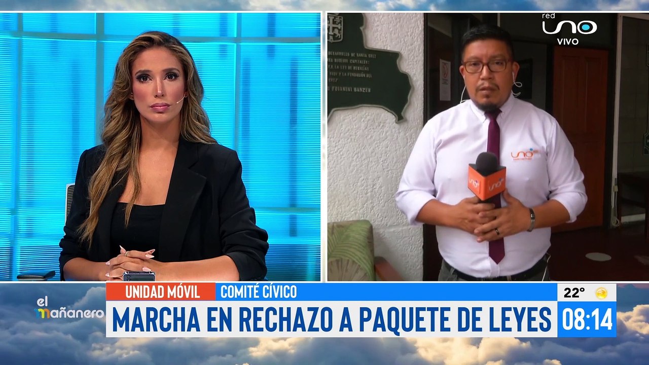 Comité Cívico cruceño y sectores sociales, marcharán en rechazó al "paquetazo de leyes" impulsado por el Gobierno