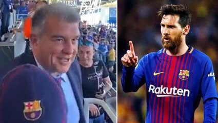 Barcelona Başkanı Laporta'ya "Messi dönecek mi?" diye soruldu! Cevabı duyan çocuklar çılgına döndü