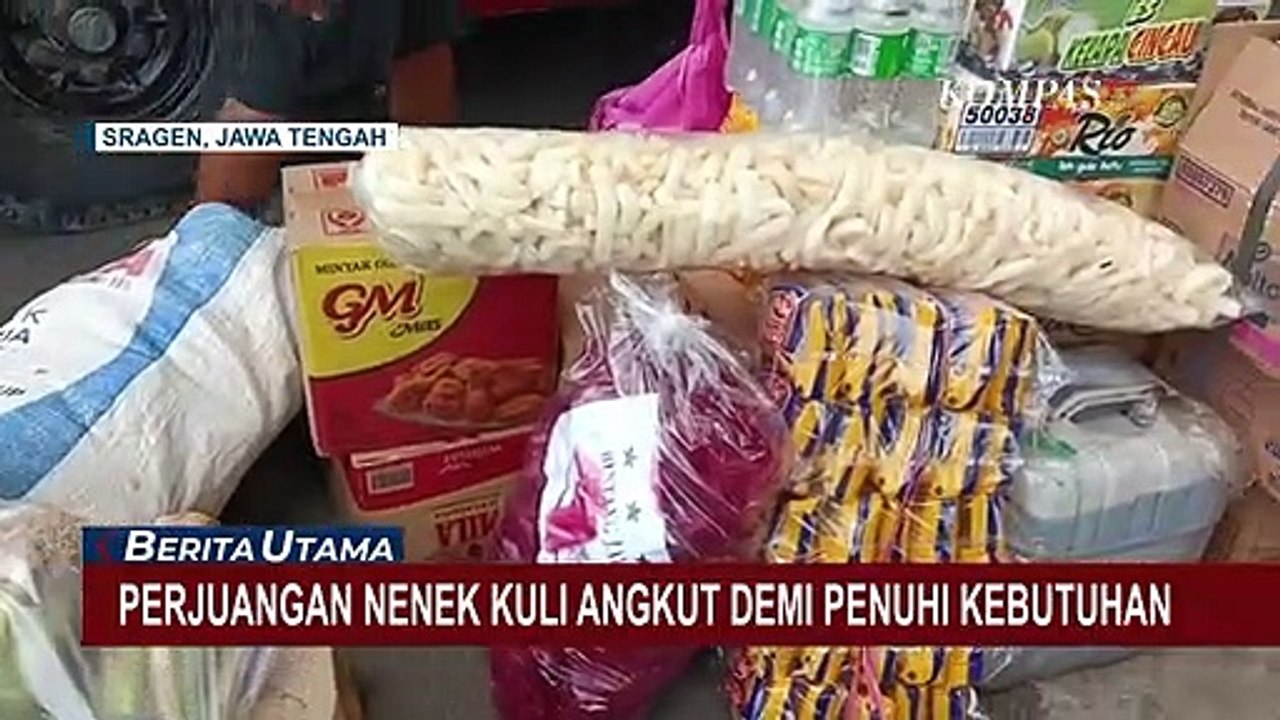 Anaknya Kecelakaan dan Lumpuh, Nenek di Sragen Terpaksa Jadi Kuli untuk Hidupi Kebutuhan Cucu
