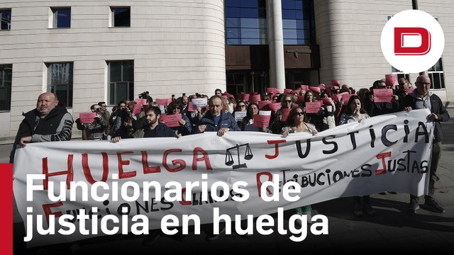 Los funcionarios de Justicia comienzan una huelga indefinida