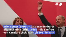 Scholz' Ehefrau Britta Ernst tritt als Ministerin zurück