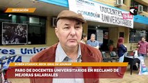 Paro de docentes universitarios en reclamo de mejoras salariales