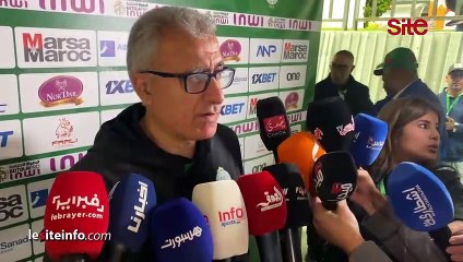 منذر لكبير_ _الرجاء عانى من قرارات تحكيمية كثيرة أثرت على نتيجة المباراة_