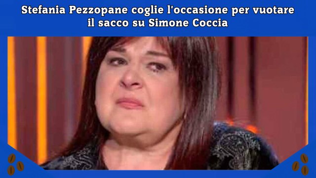 Stefania Pezzopane coglie l'occasione per vuotare il sacco su Simone Coccia