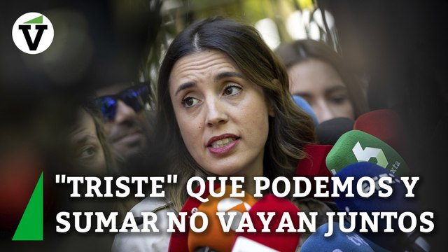 Montero ve preocupante y triste que Díaz refuerce la idea de que Podemos y Sumar no vayan juntos