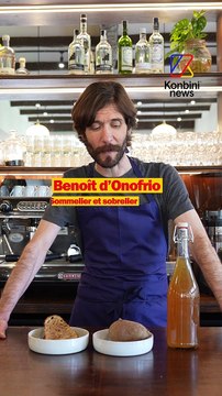 Benoît est “sobrelier” : c’est comme un sommelier, mais avec des boissons sans alcool. Il nous fait découvrir une boisson à base de pomme de terre ?!