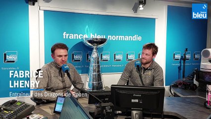 Hockey : champions de France, les Dragons ont ramené la coupe dans le studio de France Bleu Normandie