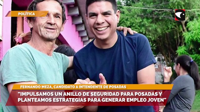 Fernando Meza propone optimizar el transporte público, instalar un anillo de seguridad y seguir sumando servicios básicos en barrios de Posadas