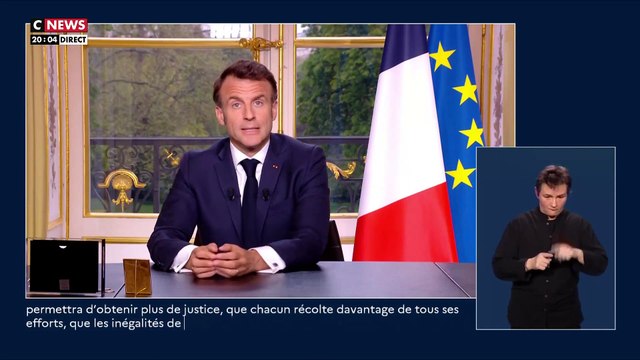 Emmanuel Macron : Cette réforme des retraites est-elle acceptée ? A l'évidence non. Une colère s'est exprimée et personne ne peut rester sourd. Nous devons agir ensemble. Je ferai un bilan le 14 juillet, dans 100 jours
