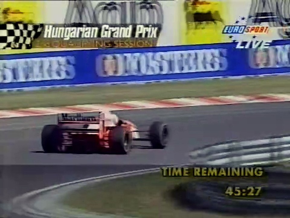 Formula-1 1994 R10 Hungarian Grand Prix - Saturday Qualifying (Eurosport)