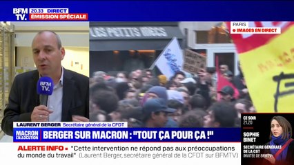 Laurent Berger: "La CFDT retournera discuter" "car si on veut défendre les travailleurs et les travailleuses, on retourne se battre"