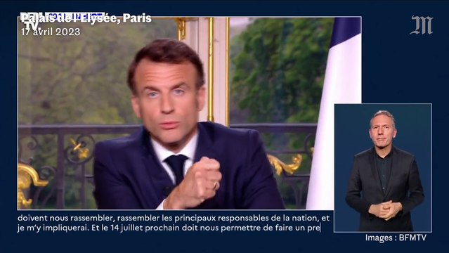 « Nous avons devant nous 100 jours d'apaisement, d'unité » lance Emmanuel Macron