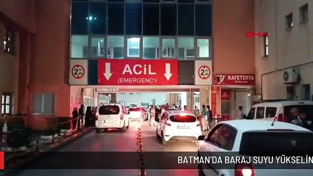 BATMAN'DA BARAJ SUYU YÜKSELİNCE;TRAFİK GEÇİŞİNİ SAĞLAYAN İŞÇİ ÖLDÜ