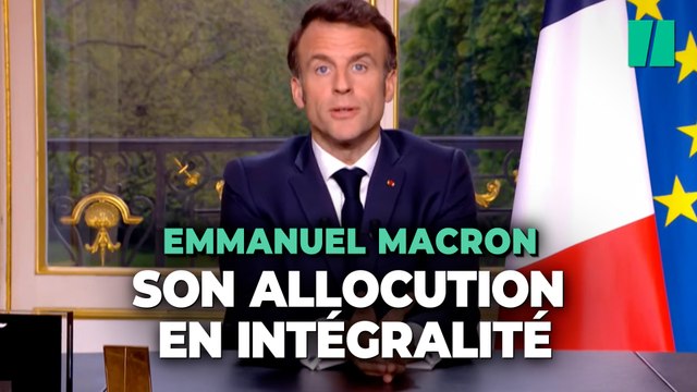 Réforme des retraites : regardez l'allocution d'Emmanuel Macron en intégralité