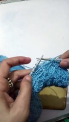 Knitting sweater pattern for ladies.