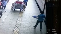 Video surfaced two weeks after the accident at the railway station