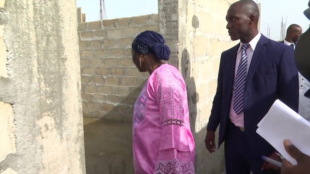 Education : kandia Camara visite le chantier du lycée d'excellence des jeunes filles à Abobo