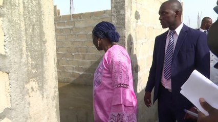 Education : kandia Camara visite le chantier du lycée d'excellence des jeunes filles  à Abobo