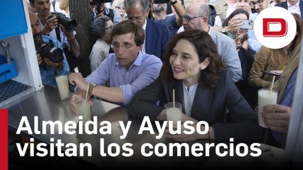 El alcalde de Madrid y la presidenta de la Comunidad recorren los comercios de Goya